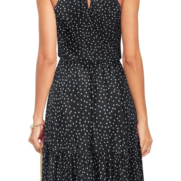 Chic Black and White Polka Dot Dress - Picture 5 of 5